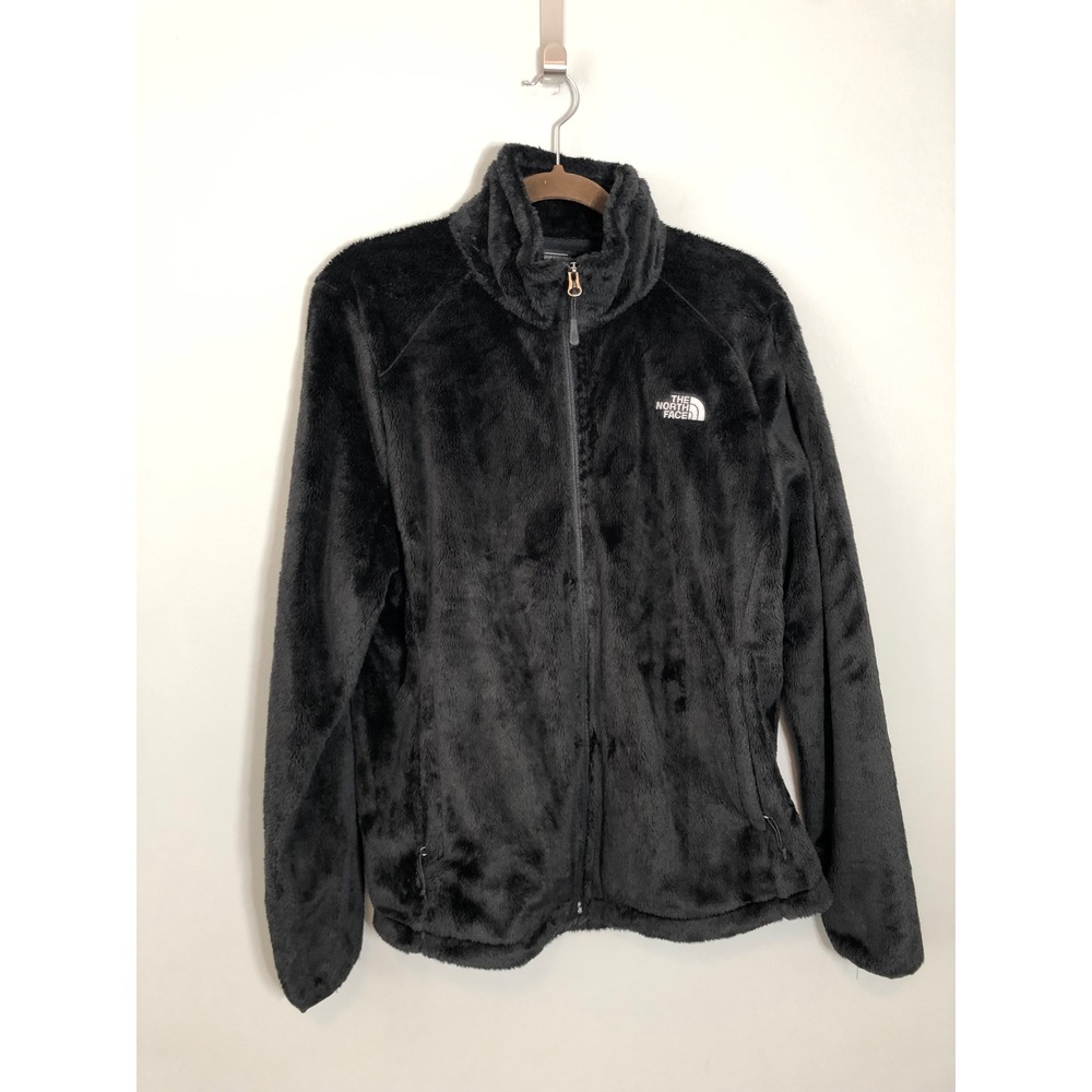 The North Face Osito Fleece Jacket Womens XL Black Full Zip High Pile Soft